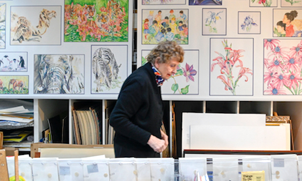 Julie Dawson in Her Studio